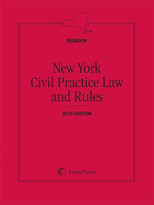 cover image of New York Civil Practice Law and Rules
